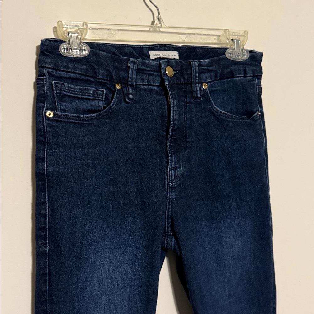 Good American Good Legs Organic Cotton Skinny Jean Blue 224 Size 6/28 - Picture 4 of 6